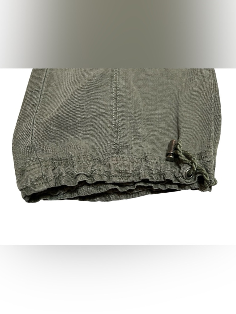 Nicole Miller Olive Cargo Drawstring Capris - Picture 13 of 15
